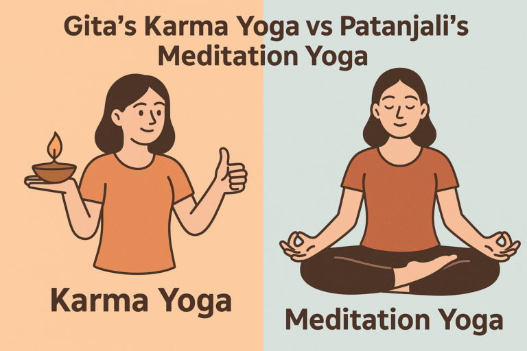 Yoga in Bhagavad Gita and Patanjali Yoga Sutras. Learn how Yujira inspires both action and awareness.
